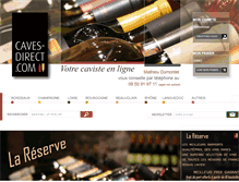 Tablet Screenshot of caves-direct.com